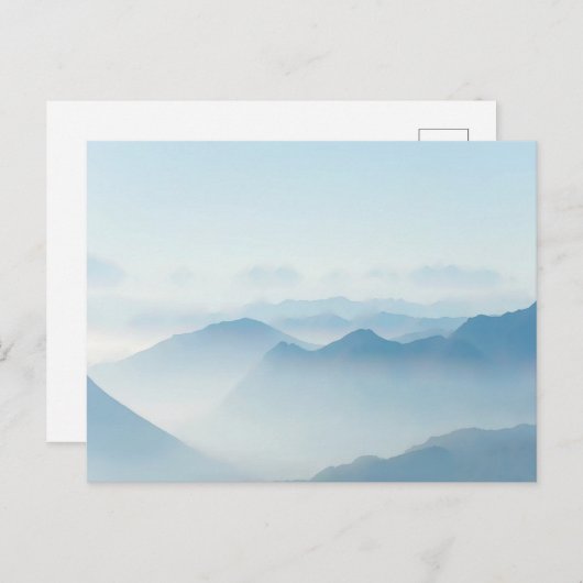 Carte Postale Aquarelle Blue Mountains (Devant / Derrière)