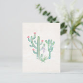 Carte Postale Aquarelle bohémienne Cactus (Debout devant)