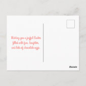 Carte Postale Aquarelle Bonne Pâques (Dos)