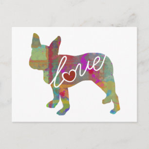 Carte Postale Aquarelle Boston Terrier