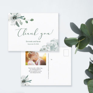 Carte Postale Aquarelle botanique Mariage floral