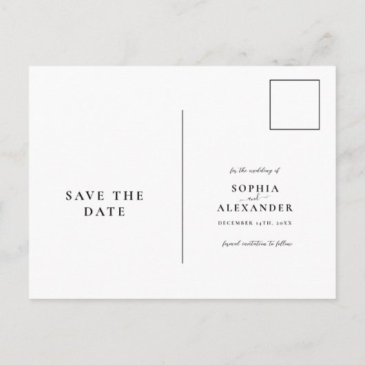 Carte Postale Aquarelle botanique verte de forêt enregistrer la (Dos)