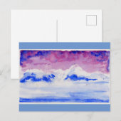 Carte Postale Aquarelle Bridger Mountains (Devant / Derrière)