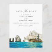 Carte Postale Aquarelle Cabo San Lucas Mexique Plages Tropical (Devant)