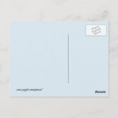 Carte postale aquarelle Cardinal et Cornouiller (Dos)