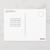 Carte Postale Aquarelle Ciel Mignonne Nuage Aéronef Rouge Annive (Dos)