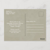 Carte Postale Aquarelle citrouille Simple Automne Automne Festiv (Dos)