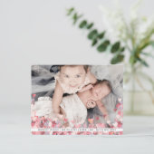 Carte Postale Aquarelle Coeurs Aimer mignon Photo Valentines Day (Debout devant)