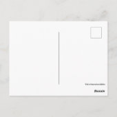 Carte Postale Aquarelle colorée de poulet amusant (Dos)