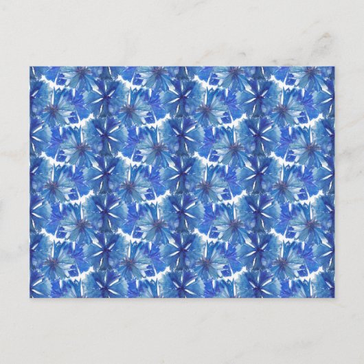 Carte Postale aquarelle cornflower glaçure (Devant)