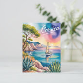 Carte Postale Aquarelle corse (Debout devant)