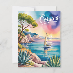 Carte Postale Aquarelle corse