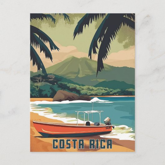 Carte Postale Aquarelle Costa Rica (Devant)