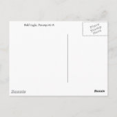Carte Postale Aquarelle d'aigle à tête blanche (Dos)