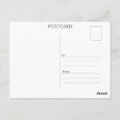 Carte Postale Aquarelle d'aigle bleu (Dos)