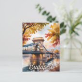 Carte Postale Aquarelle d'automne de Budapest (Debout devant)