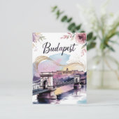 Carte Postale Aquarelle de Budapest (Debout devant)