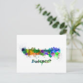 Carte Postale Aquarelle de Budapest (Debout devant)