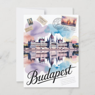 Carte Postale Aquarelle de Budapest
