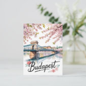 Carte Postale Aquarelle de Budapest (Debout devant)