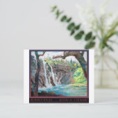 Carte Postale Aquarelle de Burney Falls (Debout devant)