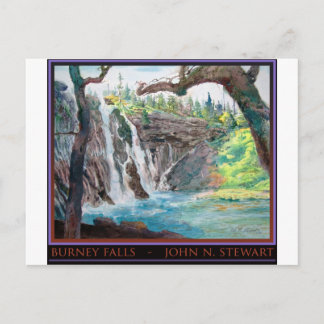Carte Postale Aquarelle de Burney Falls