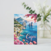 Carte Postale Aquarelle de Capri (Debout devant)