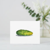 Carte Postale Aquarelle de concombre (Debout devant)