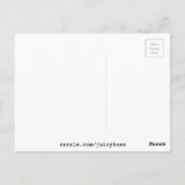 Carte Postale Aquarelle de fleur pastel blanc (Dos)