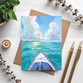 Carte Postale Aquarelle de kayak