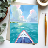 Carte Postale Aquarelle de kayak