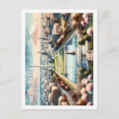 Carte Postale Aquarelle de la Place de Voyage de Washington DC U (Devant)