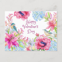 Aquarelle de la Saint Valentin Fleurs Vintages, Oi