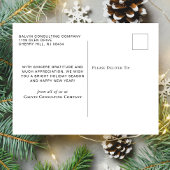 Carte Postale Aquarelle de l'arbre du pin d'entreprise