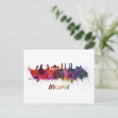 Carte Postale Aquarelle de Madrid (Debout devant)
