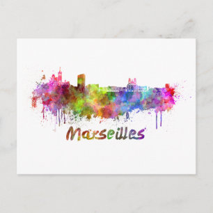 Carte Postale Aquarelle de Marseille