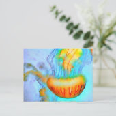Carte postale Aquarelle de méduse (Debout devant)