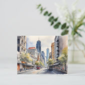 Carte Postale Aquarelle de Melbourne (Debout devant)