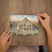 Carte postale aquarelle de Mexico