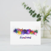 Carte Postale Aquarelle de Montréal (Debout devant)
