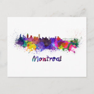 Carte Postale Aquarelle de Montréal