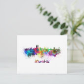 Carte Postale Aquarelle de Mumbai (Debout devant)