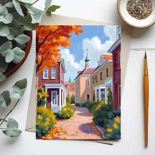 Carte Postale Aquarelle de Newport Rhode Island