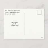 Carte postale Aquarelle de Noël religieuse (Dos)