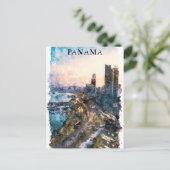 Carte Postale Aquarelle de Panama City Skyline (Debout devant)