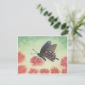 Carte Postale Aquarelle de papillon (Debout devant)