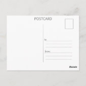 Carte Postale Aquarelle de papillon (Dos)