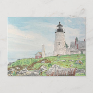 Carte Postale Aquarelle de Pemaquid Point