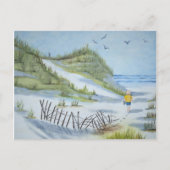 Carte Postale Aquarelle de plage (Devant)