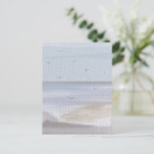 Carte Postale Aquarelle de plage de rivage côtier (Debout devant)